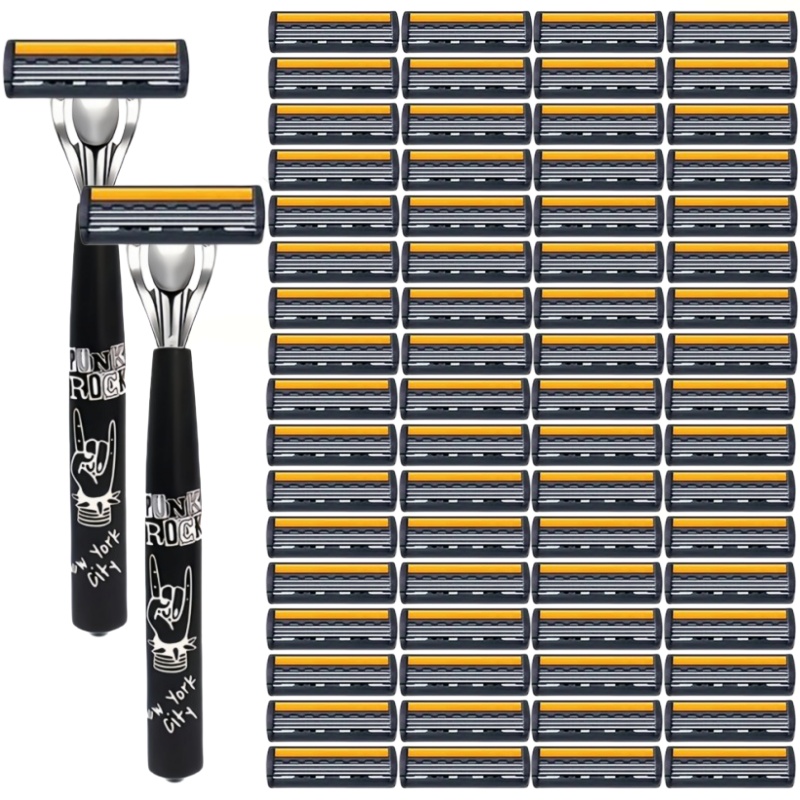 Safety Razor Handle - 금속 손잡이 수동 전문 얼굴 관리
