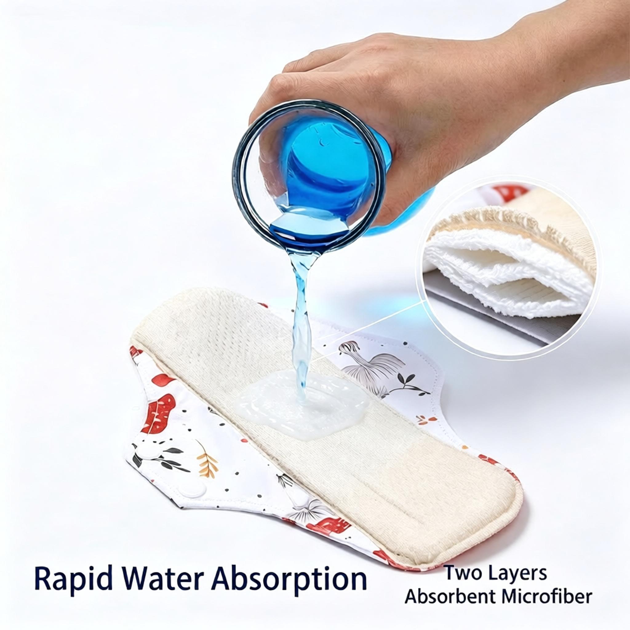 Cloth Pad Reusable - 유기농 면 재사용 가능한 날개형 생리대