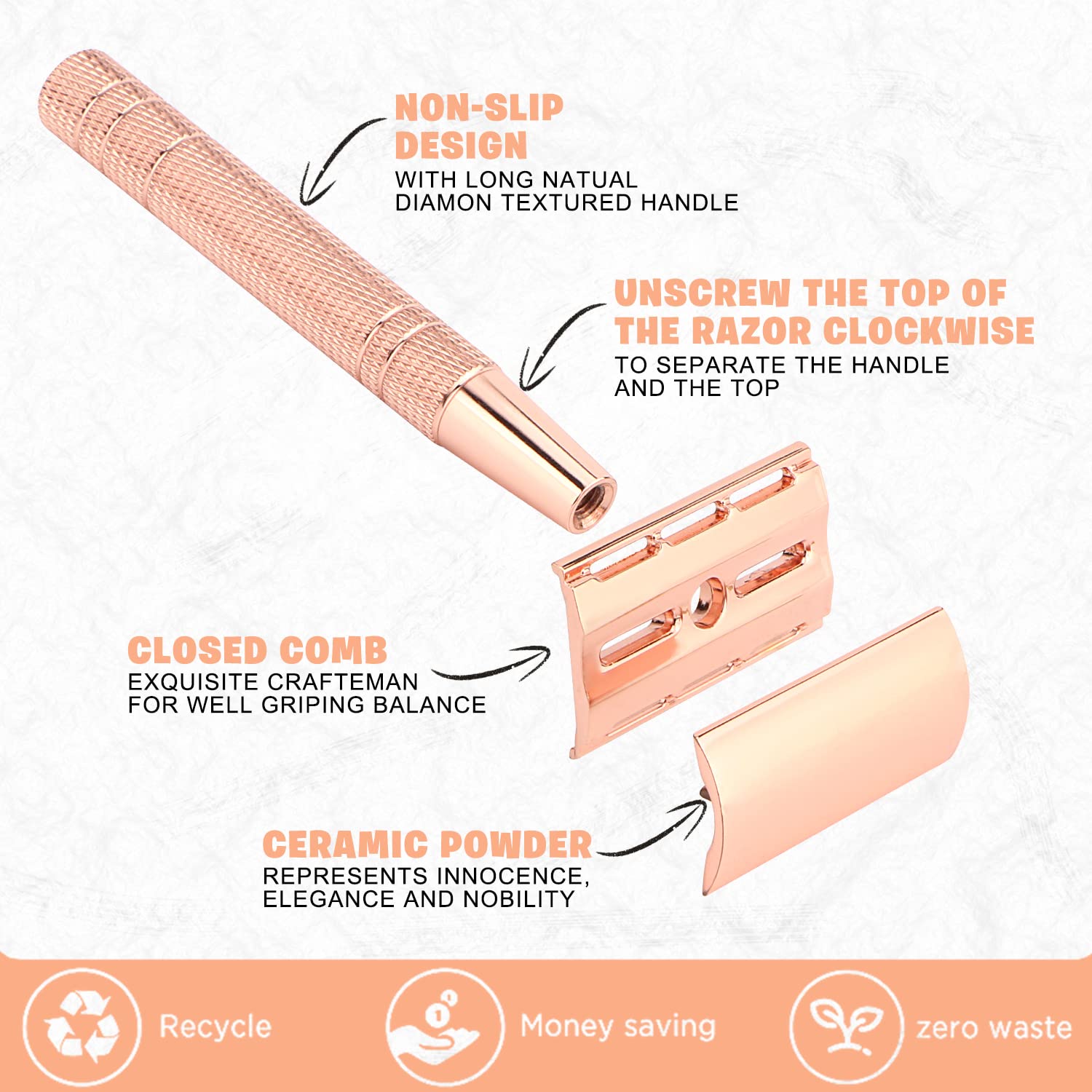 재사용 가능한 더블 엣지 안전 면도기, 남성용 싱글 블 - Safety Razor Handle 리뷰 및 가격