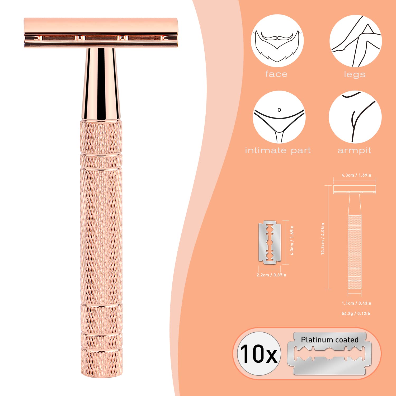재사용 가능한 더블 엣지 안전 면도기, 남성용 싱글 블 - Safety Razor Handle 리뷰 및 가격