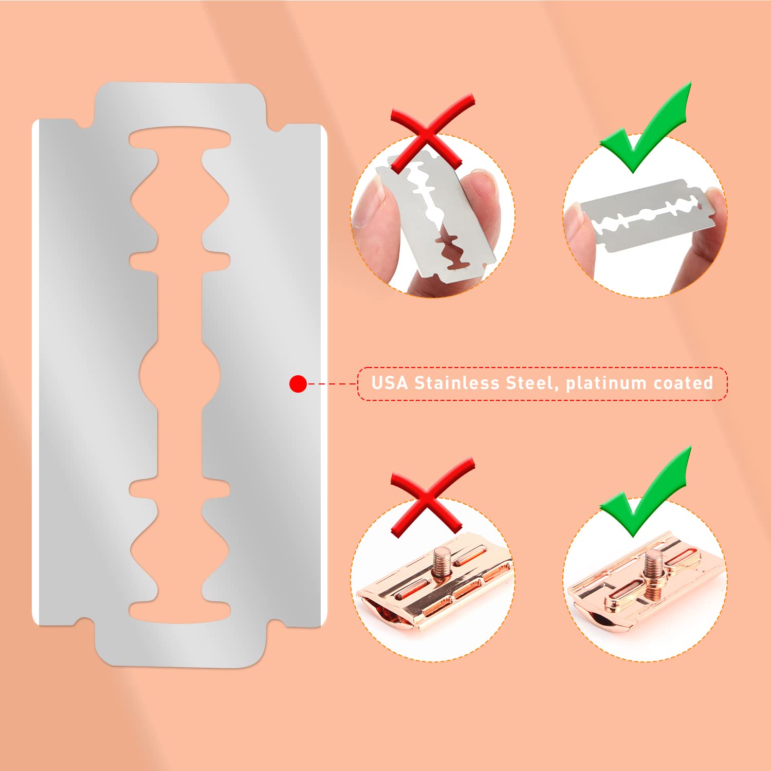재사용 가능한 더블 엣지 안전 면도기, 남성용 싱글 블 - Safety Razor Handle 리뷰 및 가격