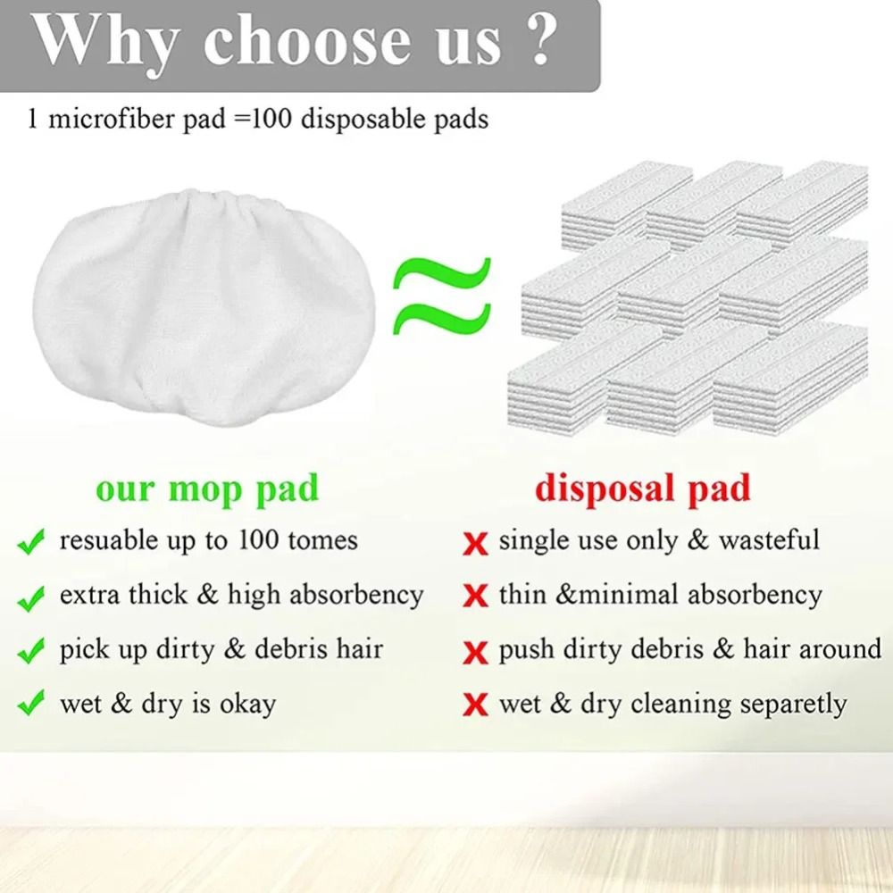 1/4Pcs 플랫 걸레 헤드 마이크로 화이버 걸레 패드 - Cloth Pad Reusable 리뷰 및 가격
