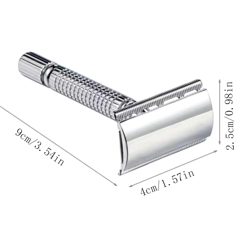 남성용 스테인레스 스틸 짧은 손잡이, 클래식 안전 면도 - Safety Razor Handle 리뷰 및 가격
