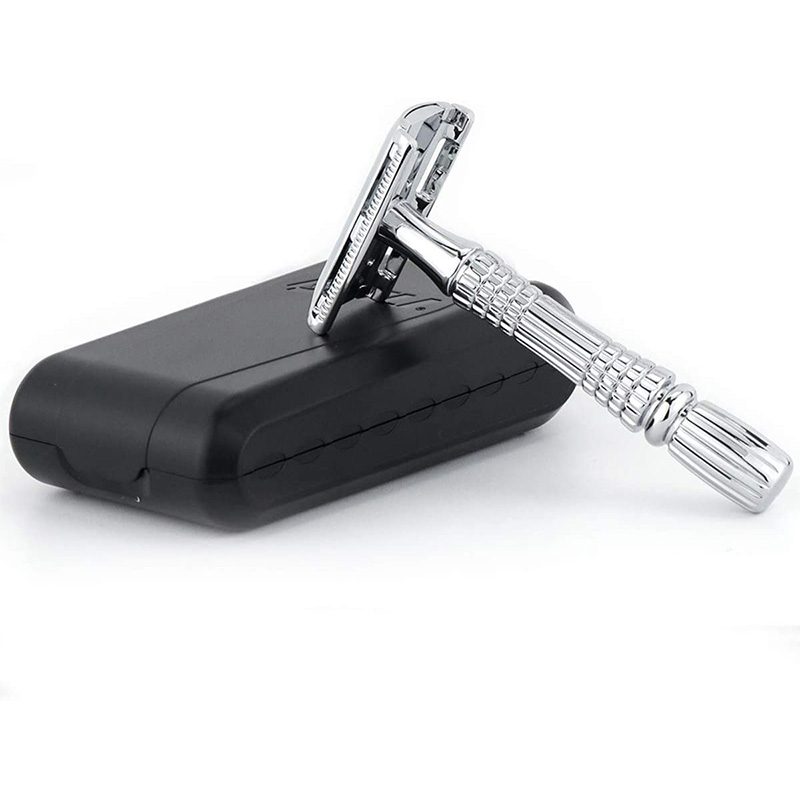 플래티넘 블레이드와 미러 여행용 케이스가 포함된 남성용 - Safety Razor Handle 리뷰 및 가격