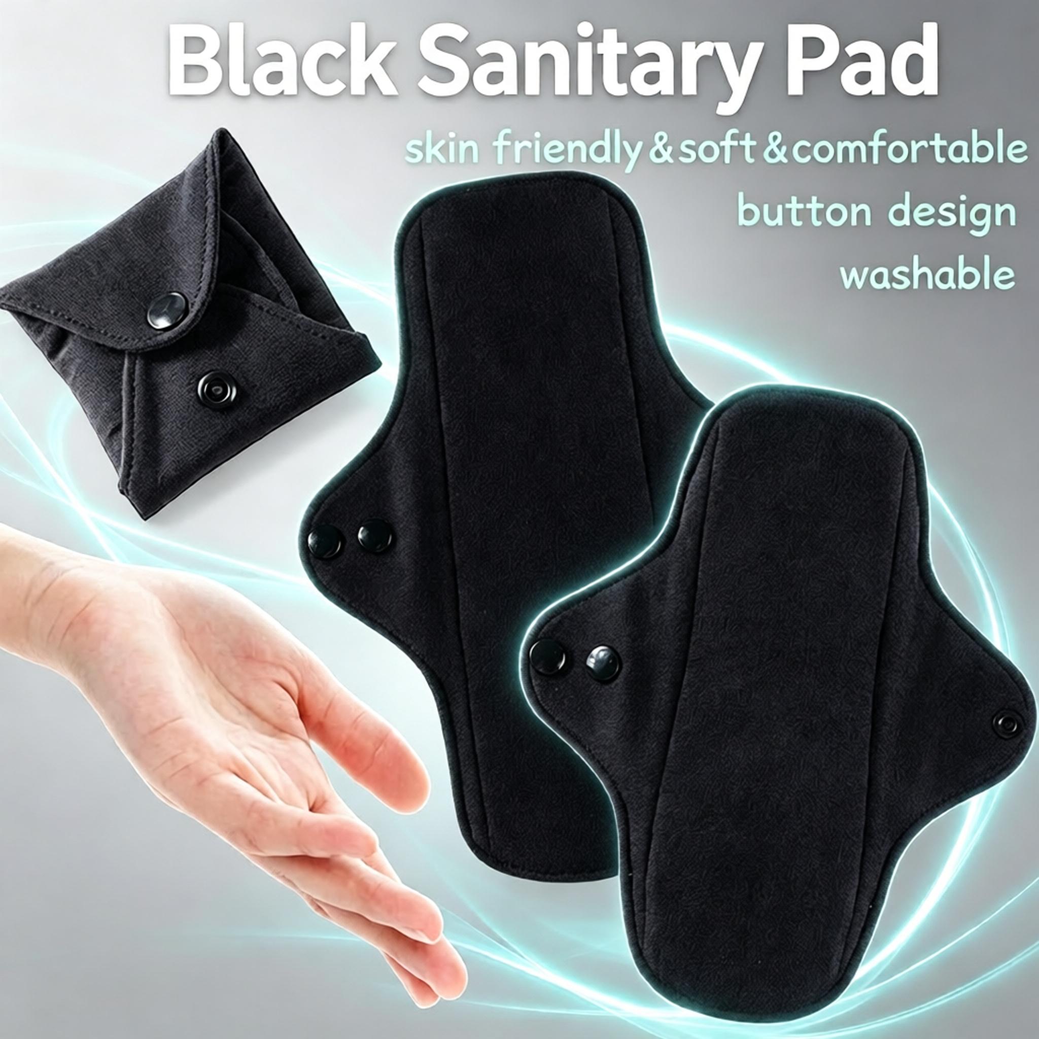 5개 세트 재사용 가능 세탁 가능 블랙 순면 생리대 4 - Cloth Pad Reusable 리뷰 및 가격